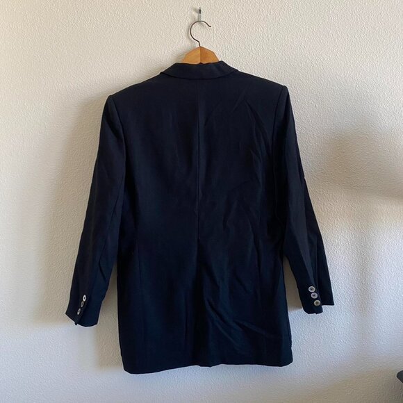 VINTAGE CLASSIQUES BLACK BLAZER MENS WOOL SIZE XS - Picture 5 of 8